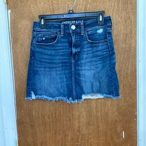 American eagle mini jean skirt size 6